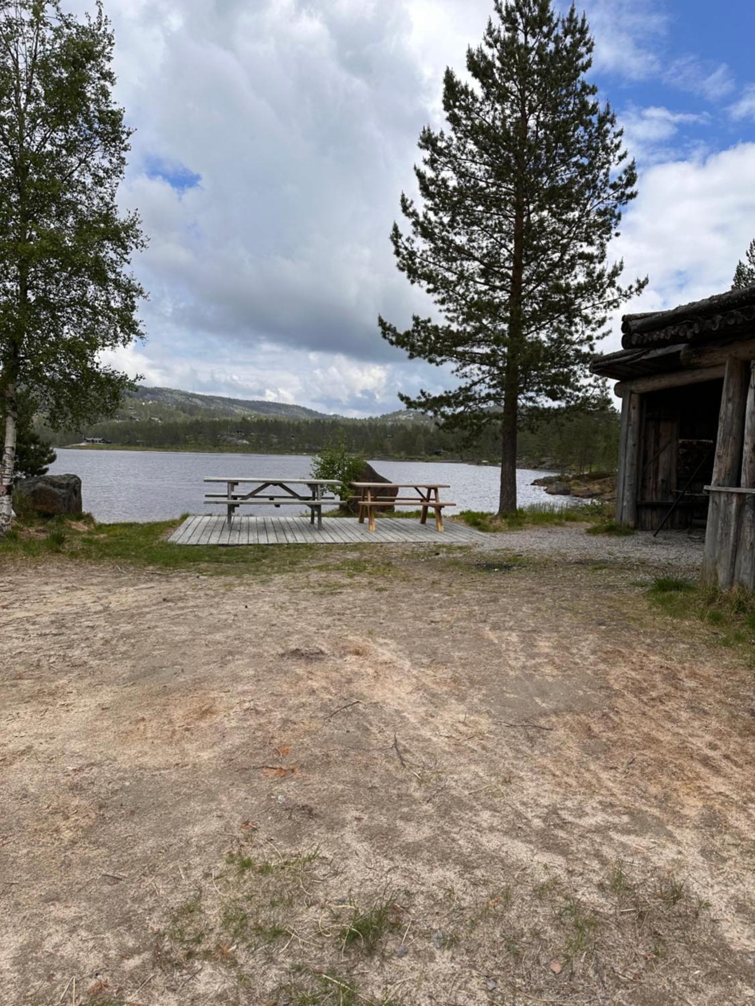Modern Northern Lights Cabin Drangedal Exterior photo