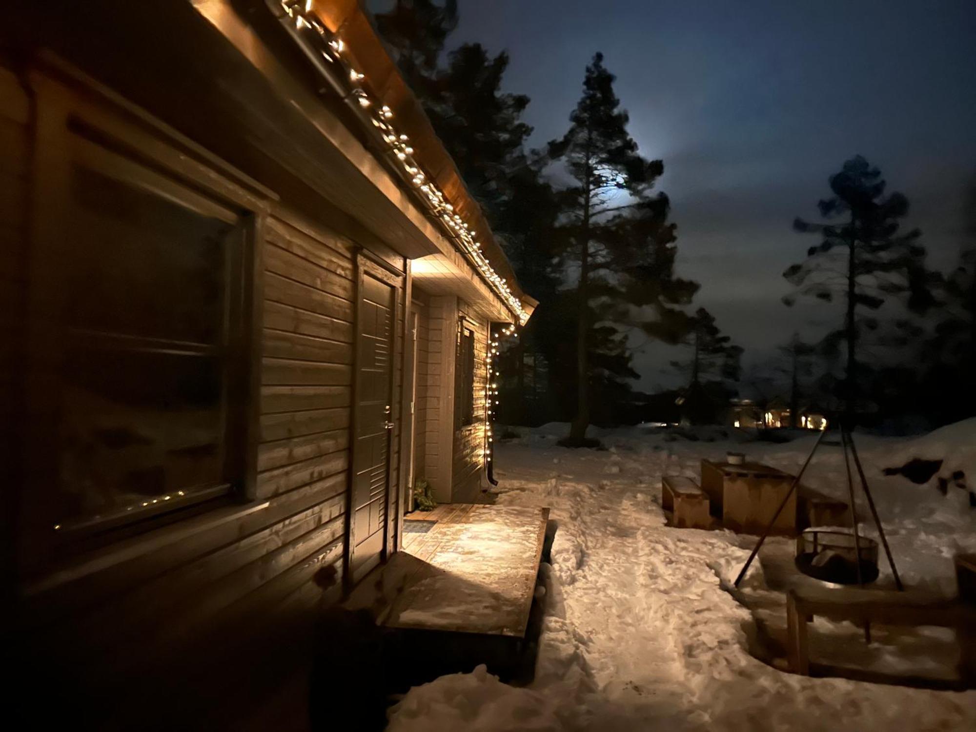 Modern Northern Lights Cabin Drangedal Exterior photo